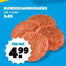 Boon`s Markt RUNDERHAMBURGERS aanbieding