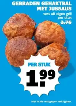 Boon`s Markt GEBRADEN GEHAKTBAL MET JUSSAUS aanbieding