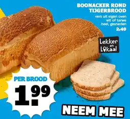 Boon`s Markt BOONACKER ROND TIJGERBROOD aanbieding