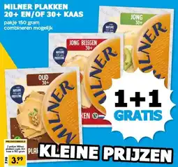 Boon`s Markt MILNER PLAKKEN 20+ EN/OF 30+ KAAS aanbieding