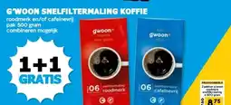 Boon`s Markt G'WOON SNELFILTERMALING KOFFIE aanbieding