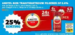 Boon`s Markt AMSTEL BIER TRADITIEGETROUW PILSENER OF 0.0% aanbieding