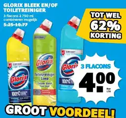 Boon`s Markt GLORIX BLEEK EN/OF TOILETREINIGER aanbieding