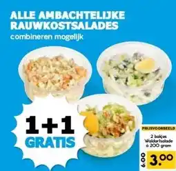 Boon`s Markt ALLE AMBACHTELIJKE RAUWKOSTSALADES aanbieding