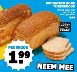 Boon`s Markt BOONACKER ROND TIJGERBROOD aanbieding