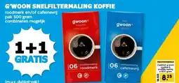 Boon`s Markt G'WOON SNELFILTERMALING KOFFIE aanbieding