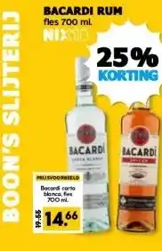 Boon`s Markt BACARDI RUM aanbieding