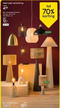 Leen Bakker Heel veel verlichting aanbieding