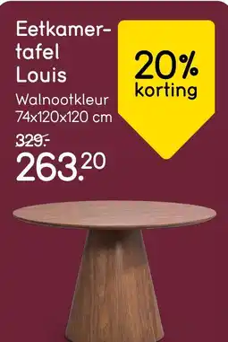 Leen Bakker Eetkamer- tafel Louis aanbieding
