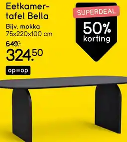 Leen Bakker Eetkamer- tafel Bella aanbieding