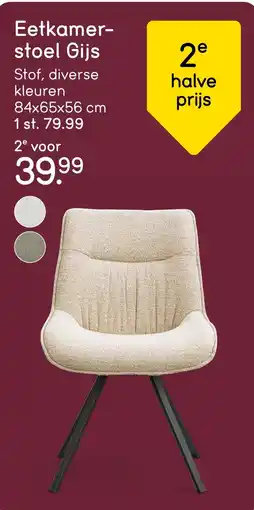 Leen Bakker Eetkamer- stoel Gijs aanbieding