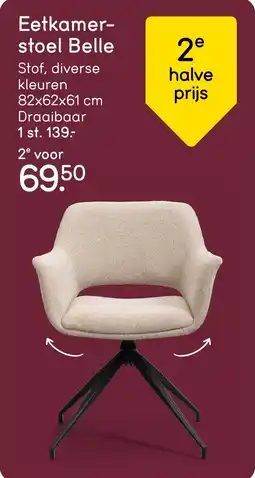 Leen Bakker Eetkamer- stoel Belle aanbieding