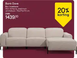 Leen Bakker Bank Dave aanbieding