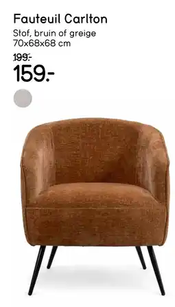 Leen Bakker Fauteuil Carlton aanbieding