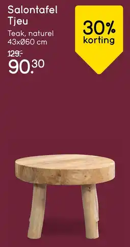 Leen Bakker Salontafel Tjeu aanbieding