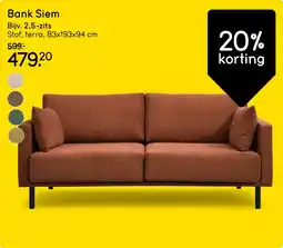 Leen Bakker Bank Siem aanbieding