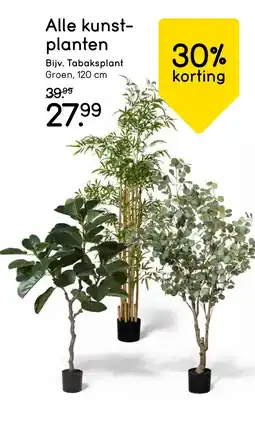 Leen Bakker Alle kunst- planten aanbieding