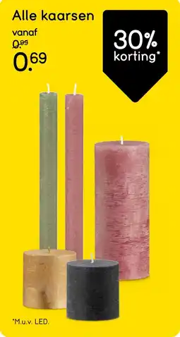 Leen Bakker Alle kaarsen aanbieding