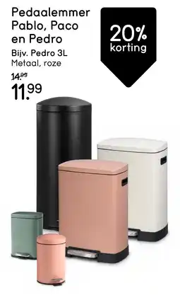 Leen Bakker Pedaalemmer Pablo, Paco en Pedro aanbieding