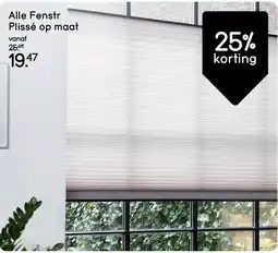 Leen Bakker Alle Fenstr Plissé op maat aanbieding