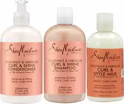 Bol.com Shea Moisture Coconut Hibuscus - Shampoo Conditioner & Milk - Set of 3 aanbieding