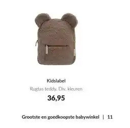 Babypark Kidslabel aanbieding