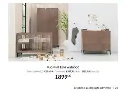 Babypark Kidsmill Levi walnoot aanbieding