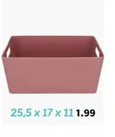 Wibra Mandje laag aanbieding