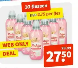 Wibra Robijn wasverzachter Jasmijn 604 ml megabox aanbieding