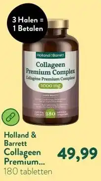 Holland & Barrett Collageen Premium Complex 1000mg - 180 tabletten aanbieding