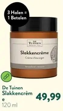 Holland & Barrett Slakkencrème aanbieding