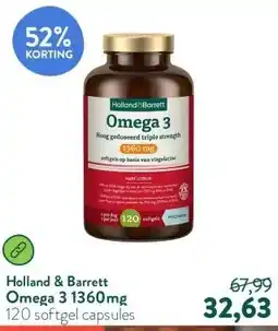 Holland & Barrett Omega 3 1360mg aanbieding