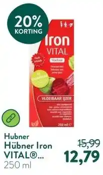 Holland & Barrett Hübner Iron VITAL® Vloeibaar IJzer aanbieding