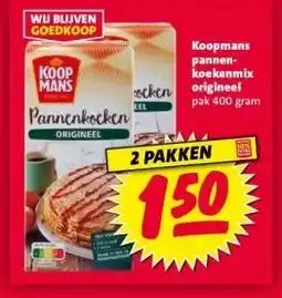 Nettorama Koopmans pannen- koekenmix origineel aanbieding