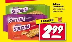 Nettorama Sultana fruit biscuit aanbieding