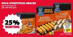 MCD Supermarkt DUCA STREETFOOD SNACKS aanbieding