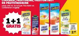 MCD Supermarkt COOLBEST FRUITDRINK, FRUITONTBIJT EN PROTEÏNEDRINK aanbieding