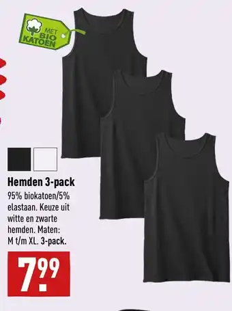 ALDI Hemdem 3-pack aanbieding