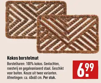 ALDI Kokos borstelmat aanbieding