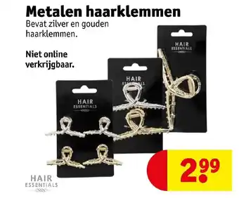 Kruidvat Metalen haarklem aanbieding