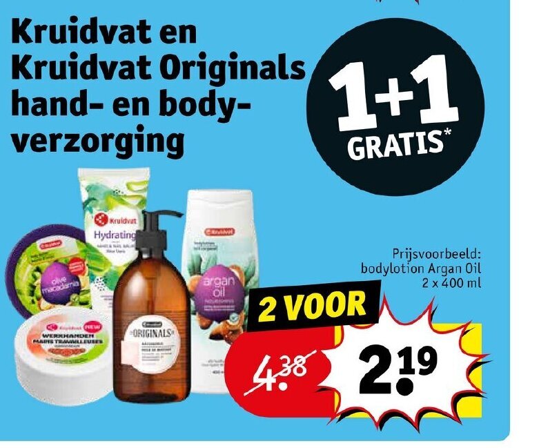 Kruidvat en kruidvat originals hand en aanbieding bij