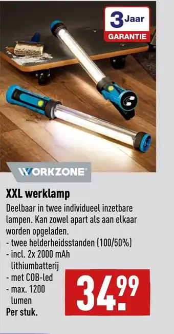 ALDI XXL werklamp aanbieding