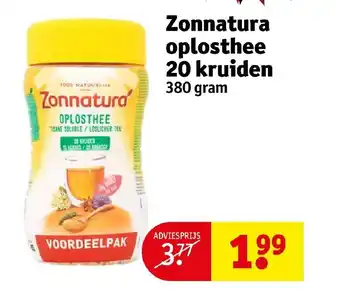 Kruidvat Zonnatura oplosthee 20 kruiden 380g aanbieding