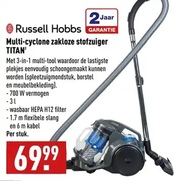 ALDI Multi-cyclone zakloze stofzuiger TITAN aanbieding