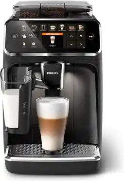 Bol.com Philips LatteGo 5400 serie EP5441/50 - Espressomachine - Zwart/RVS aanbieding