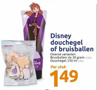 Action Disney douchegel of bruisballen aanbieding