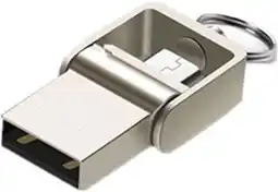 Bol.com USB stick - 2.0 - 32GB - Leessnelheid: 24 MB/s - Schrijfsnelheid: 11 MB/s - OTG - Zilver - Allteq aanbieding