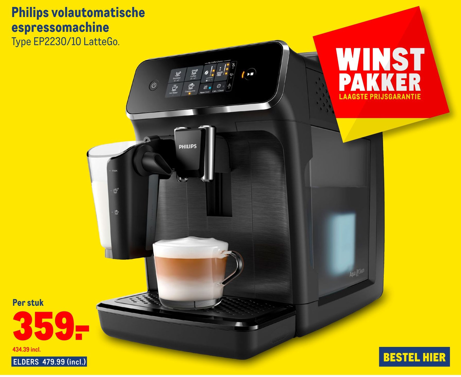 Philips volautomatische espressomachine aanbieding bij Makro