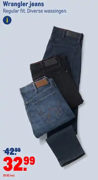 Makro Wrangler jeans Regular fit. Diverse wassingen. aanbieding