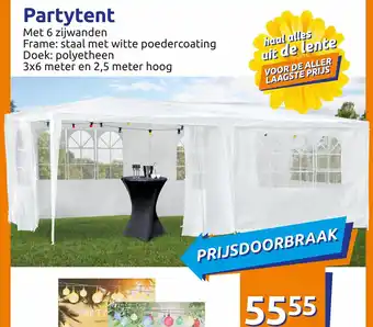 Action Partytent 3*6m aanbieding